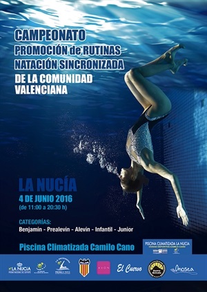 Cartel del Campeonato Autonómico de promoción en La Nucía