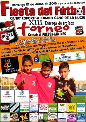 Cartel de la Entrega de Trofeos del XIII Torneo de Prebenjamines de Fútbol 8